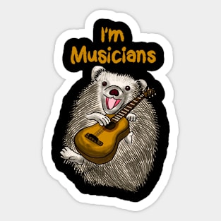 Music Hedgehog Sticker